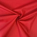 Baumwolle - Petit dots - rot